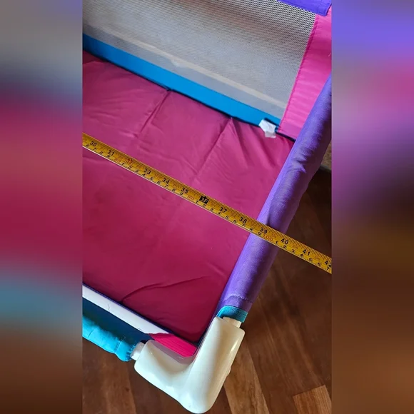 VINTAGE GRACO 1990’s Sport Pink & Teal Pack 'n Play Playard Excellent Condition - Picture 8 of 16